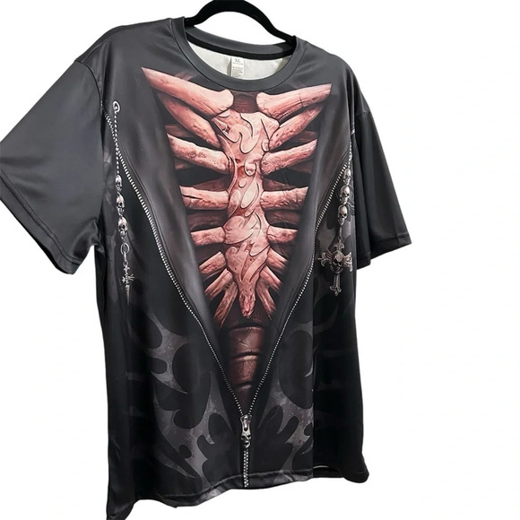 Men’s 3D illusion graphic print t-shirt. NEW. - Picture 2 of 3